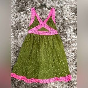 Betsey Johnson vintage baby doll dress with slip underlay. Woman’s size 4 💕💕